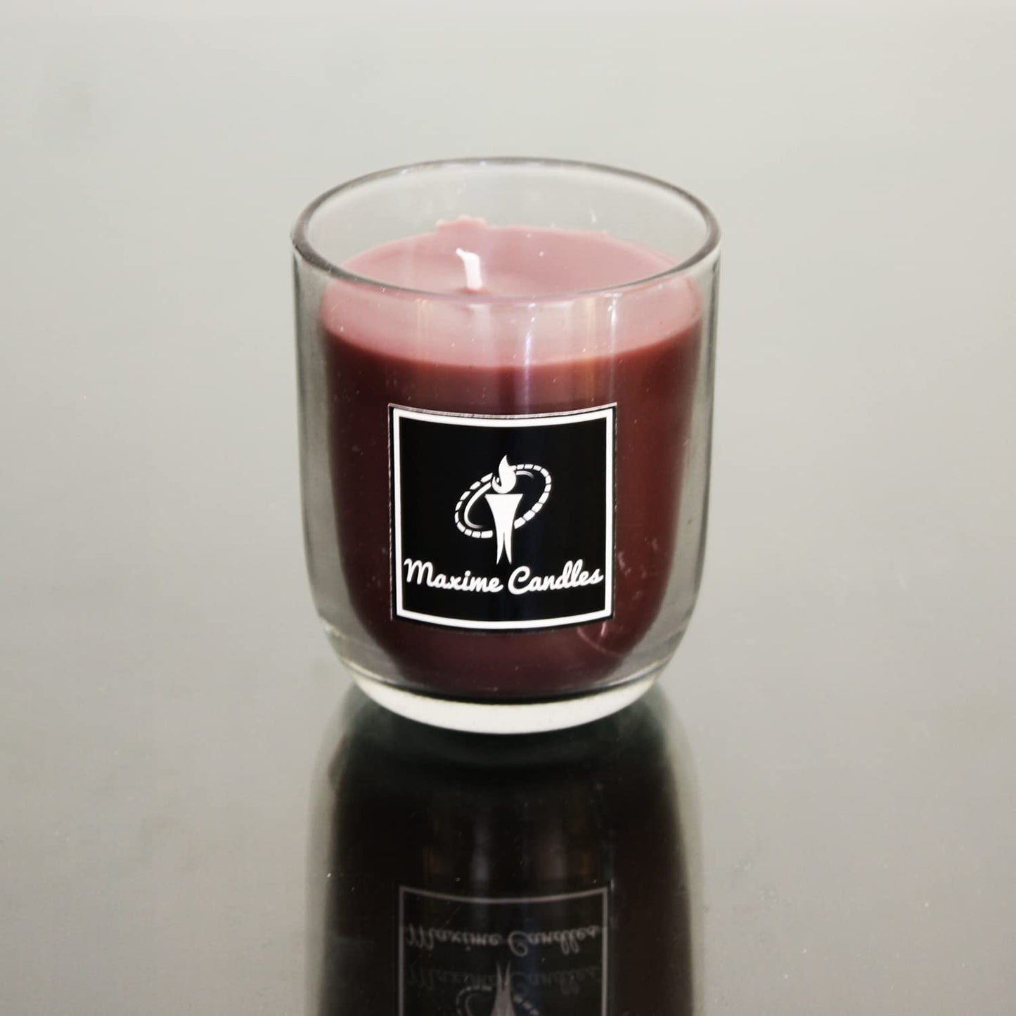 Cinnamon Fragranced U Shaped Glass Jar Scented Candle
