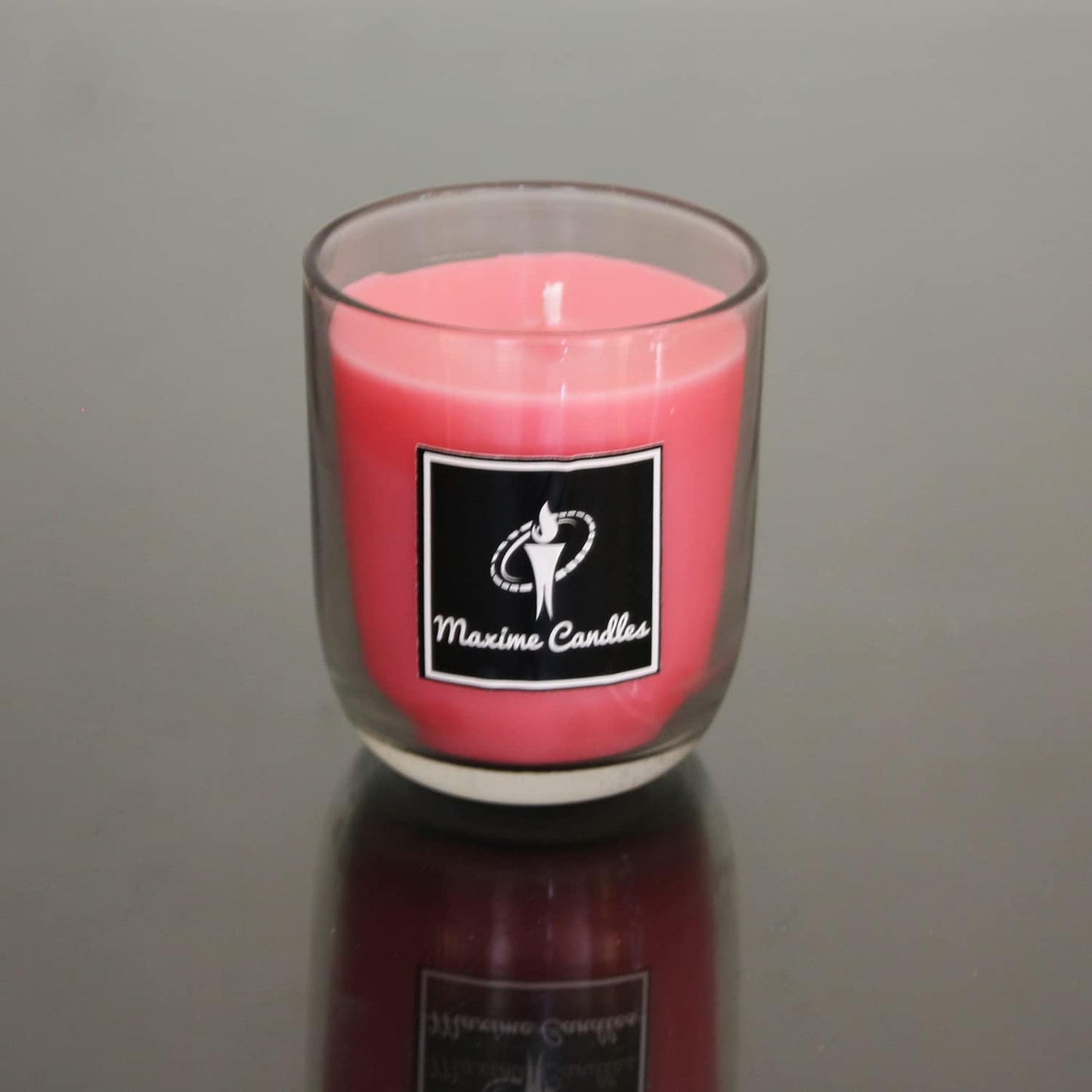 EnglishRose Fragranced U Shaped Glass Jar Scented Candle