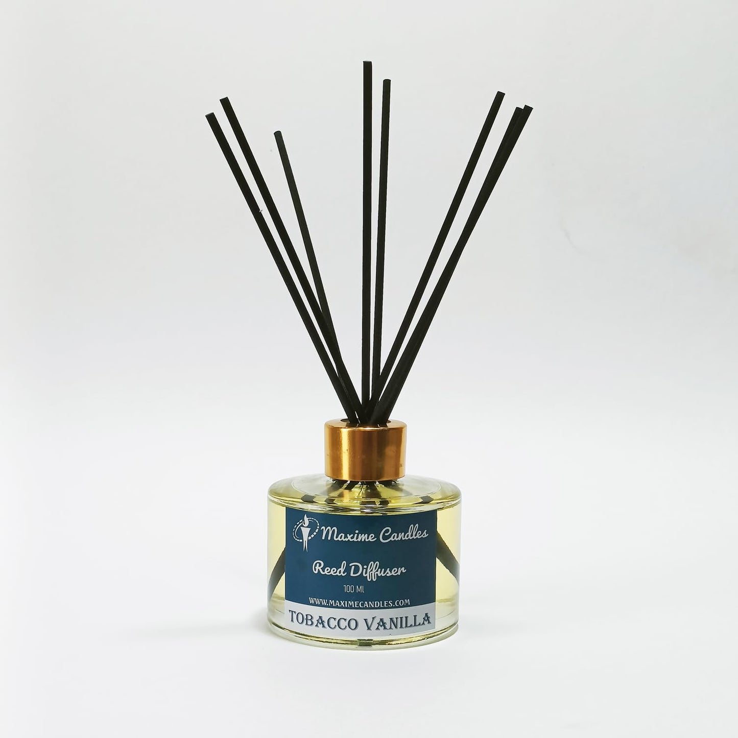 Tobacco Vanilla Reed Diffuser Set β 100 Ml with 8 Fiber Sticks
