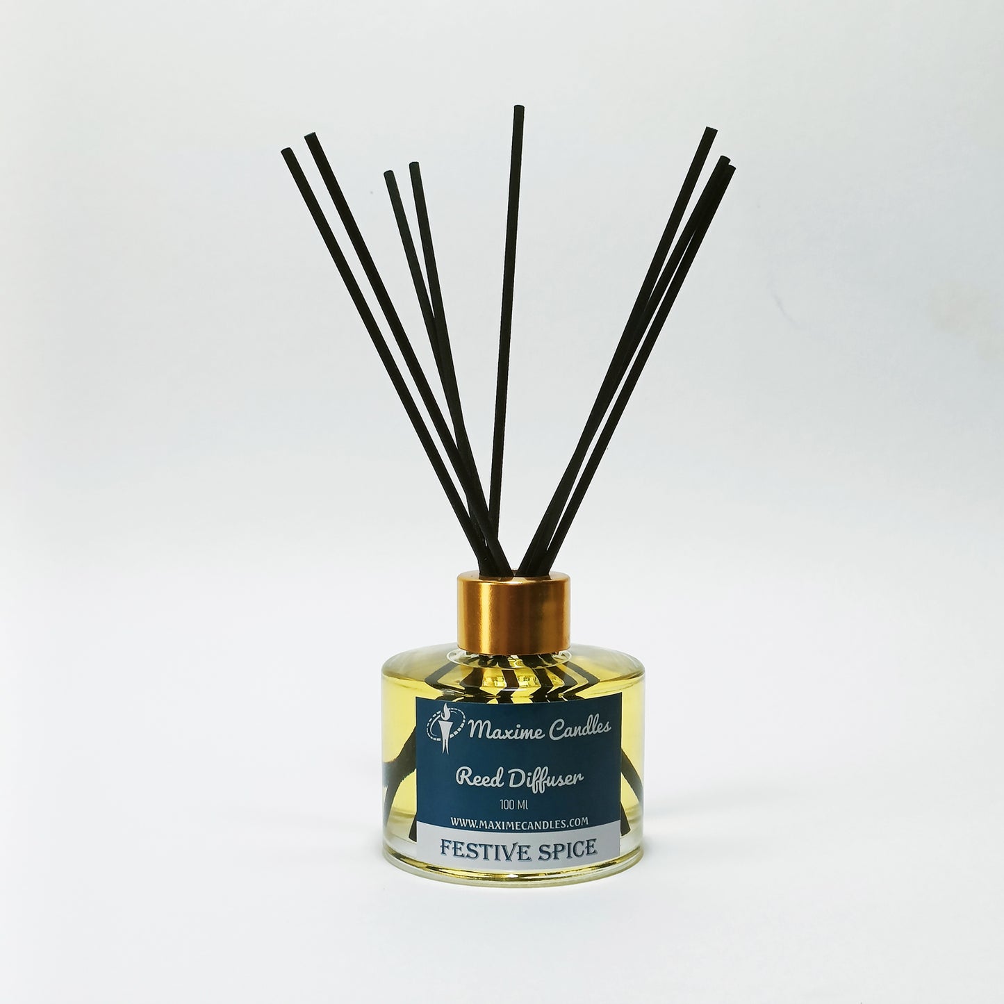 Festive Spice Reed Diffuser Set – 100 Ml with 8 Fiber Sticks