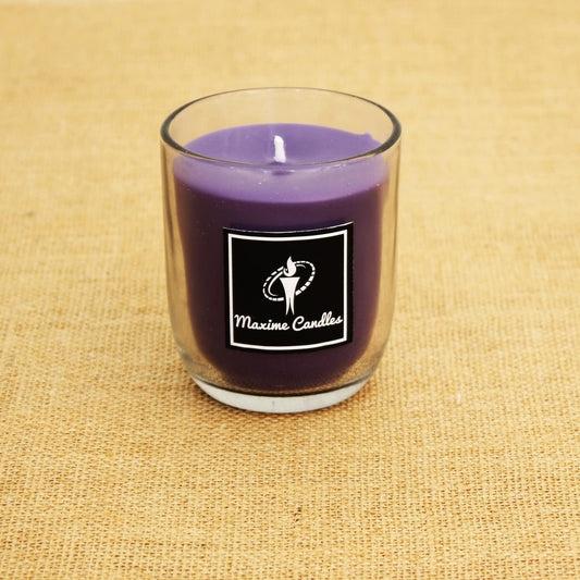 Lavender Fragranced U Shaped Glass Jar Scented Candle