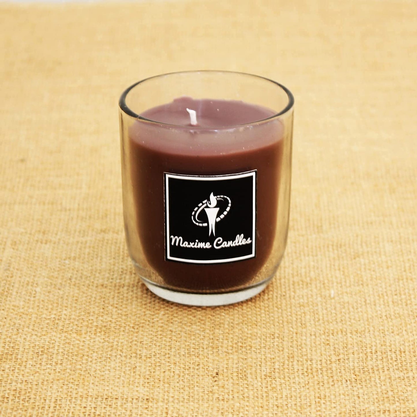 Cinnamon Fragranced U Shaped Glass Jar Scented Candle