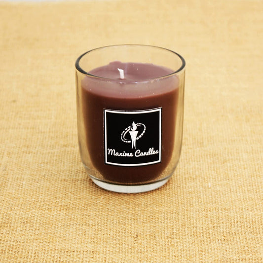 Cinnamon Fragranced U Shaped Glass Jar Scented Candle