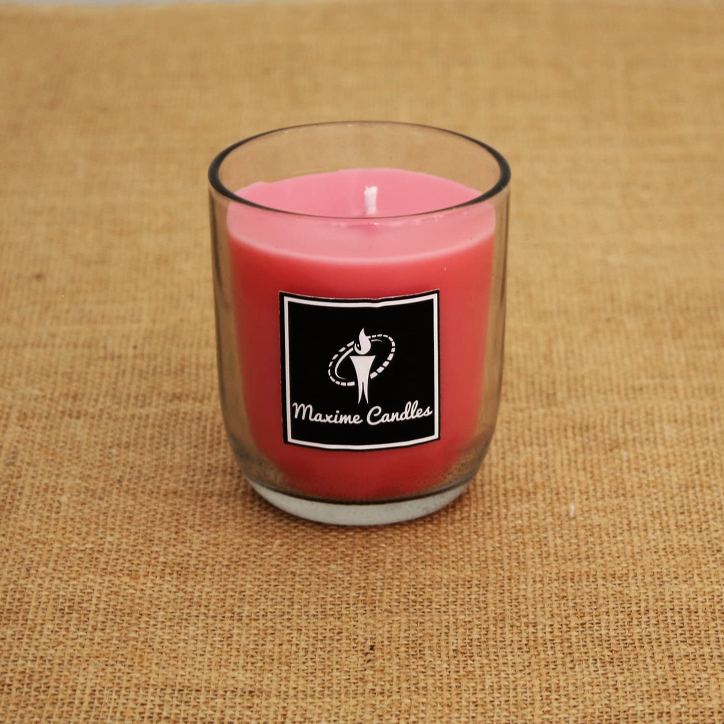 EnglishRose Fragranced U Shaped Glass Jar Scented Candle