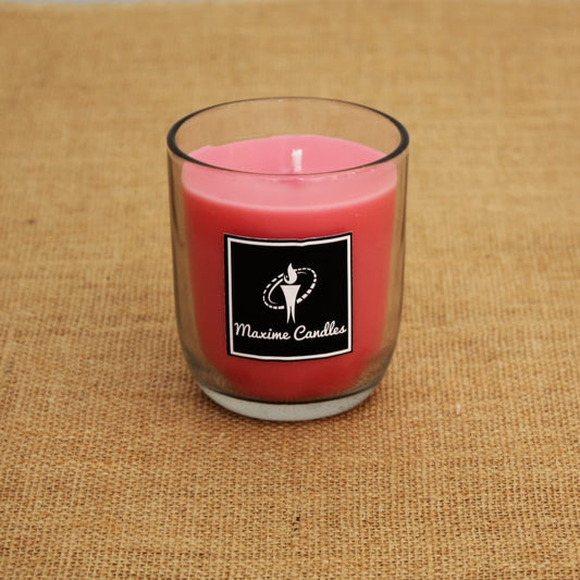 EnglishRose Fragranced U Shaped Glass Jar Scented Candle