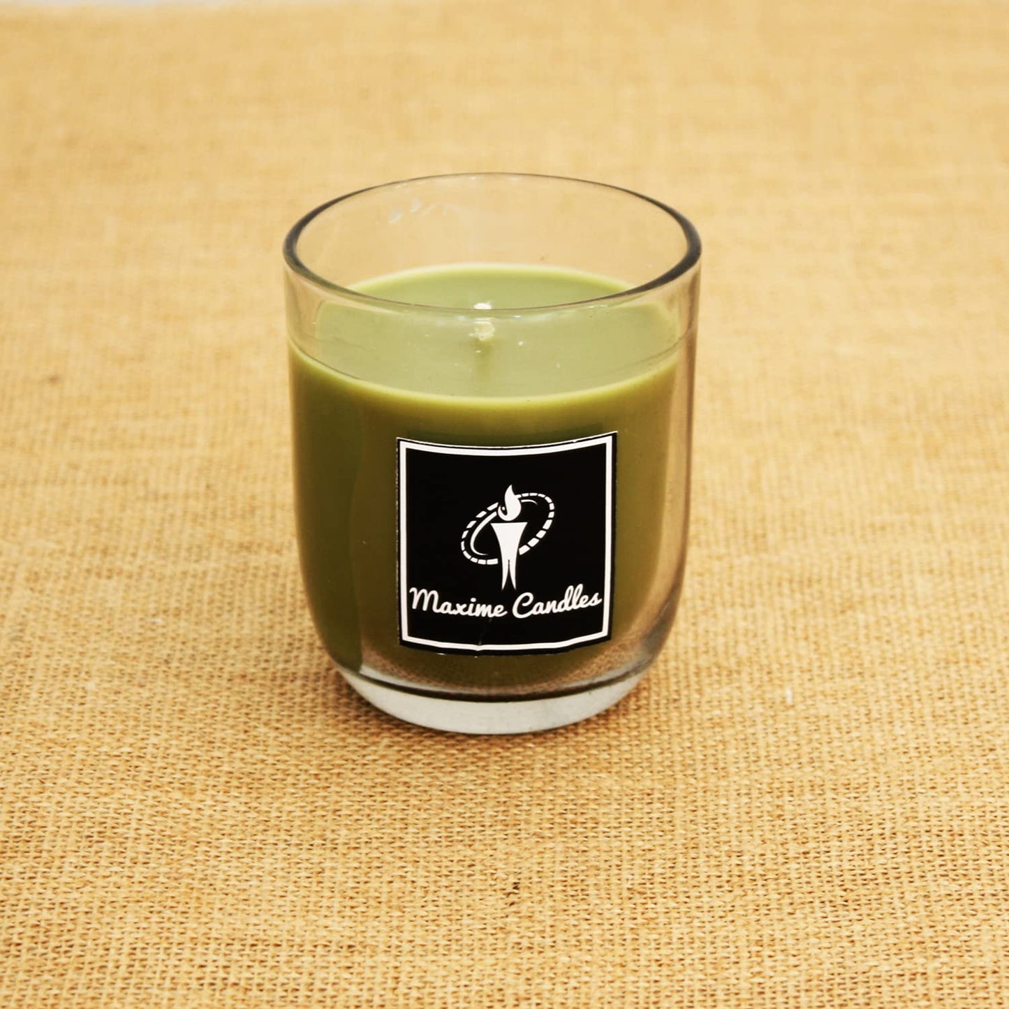 LemonGrass Fragranced U Shaped Glass Jar Scented Candle
