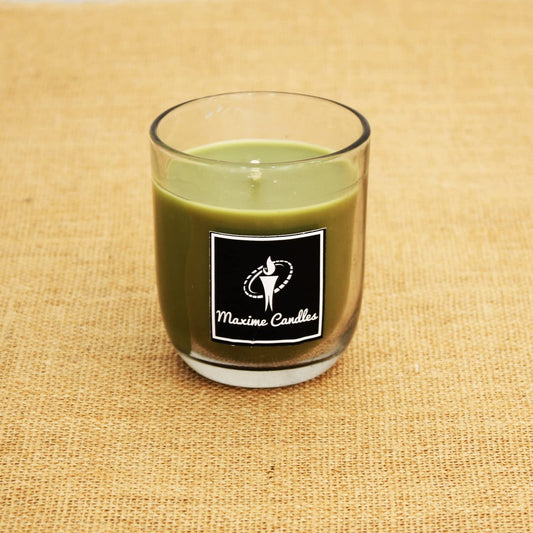 LemonGrass Fragranced U Shaped Glass Jar Scented Candle