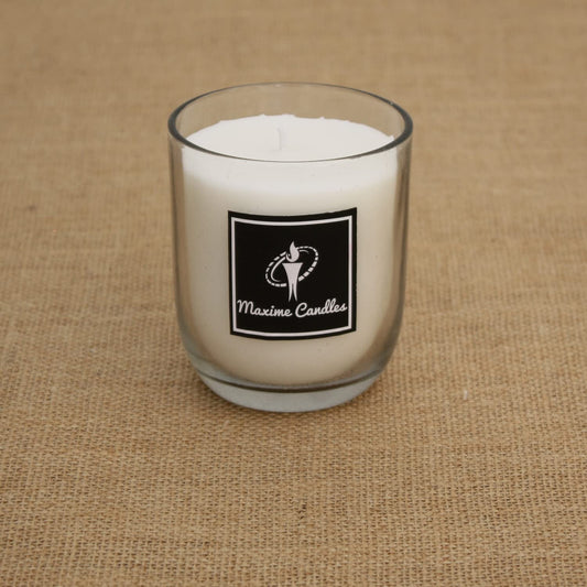 Vanilla Fragranced U Shaped Glass Jar Scented Candle