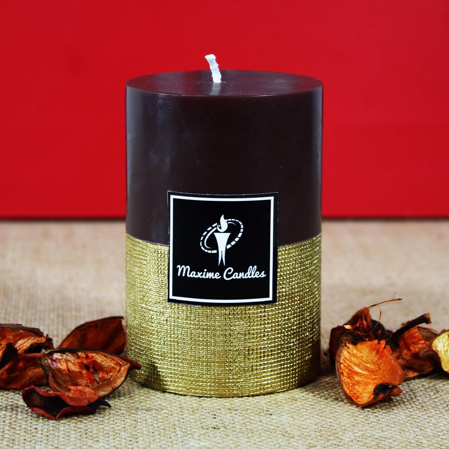 Dual Tone Decorative Candles - 4Inch High