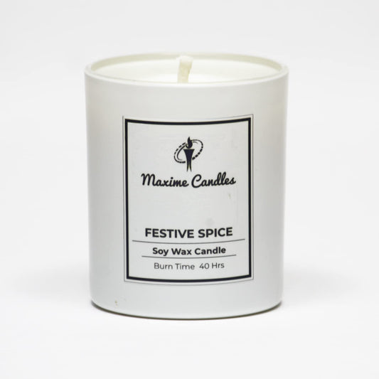 Festive Spice Scented Soy wax Jar Candle