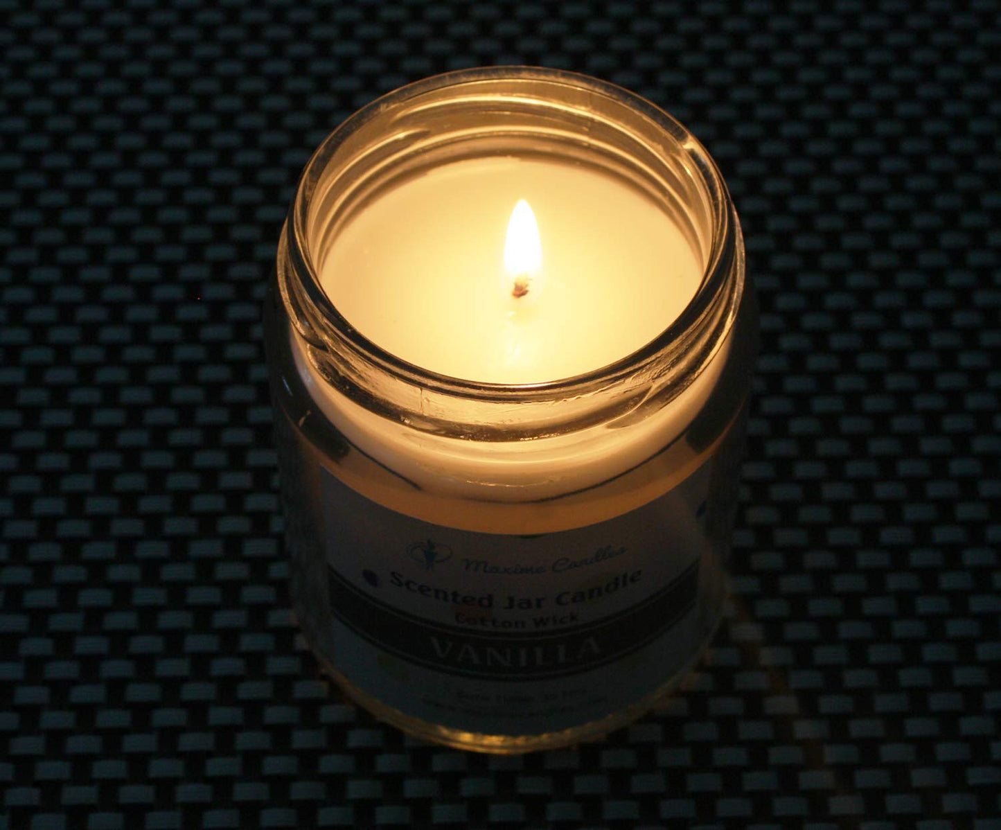 Vanilla Fragranced Glass Jar Scented Candle
