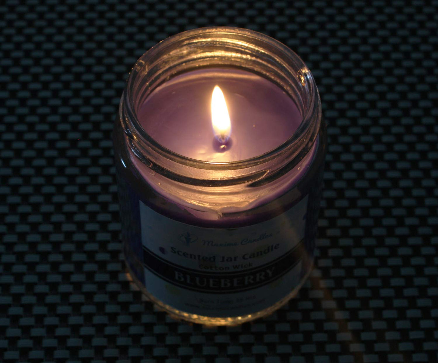 Blueberry Fragranced Glass Jar Scented Candle