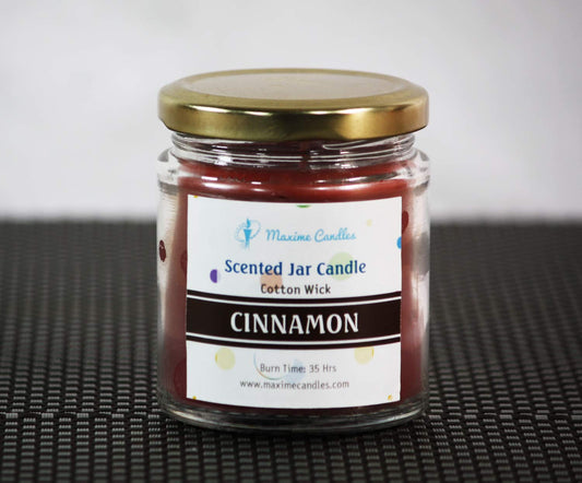 Cinnamon Fragranced Glass Jar Scented Candle