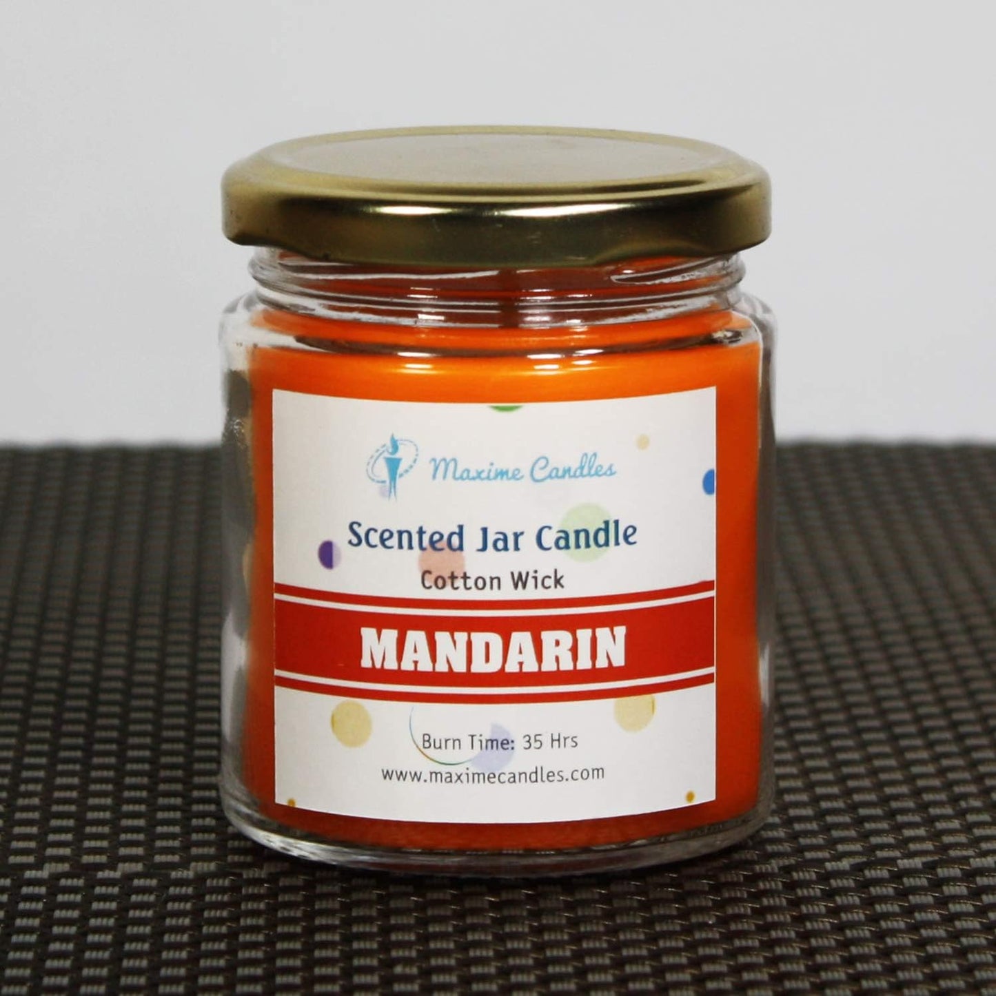 Mandarin Fragranced Glass Jar Scented Candle