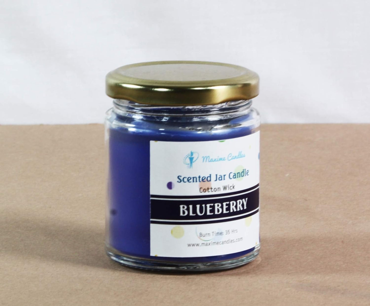 Blueberry Fragranced Glass Jar Scented Candle