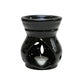 Black Ceramic Aroma Diffuser with Aroma Oil and Tealight Candle Set