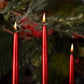 Red Taper Candles - 9"