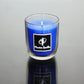 Blueberry Fragranced U Shaped Glass Jar Scented Candle