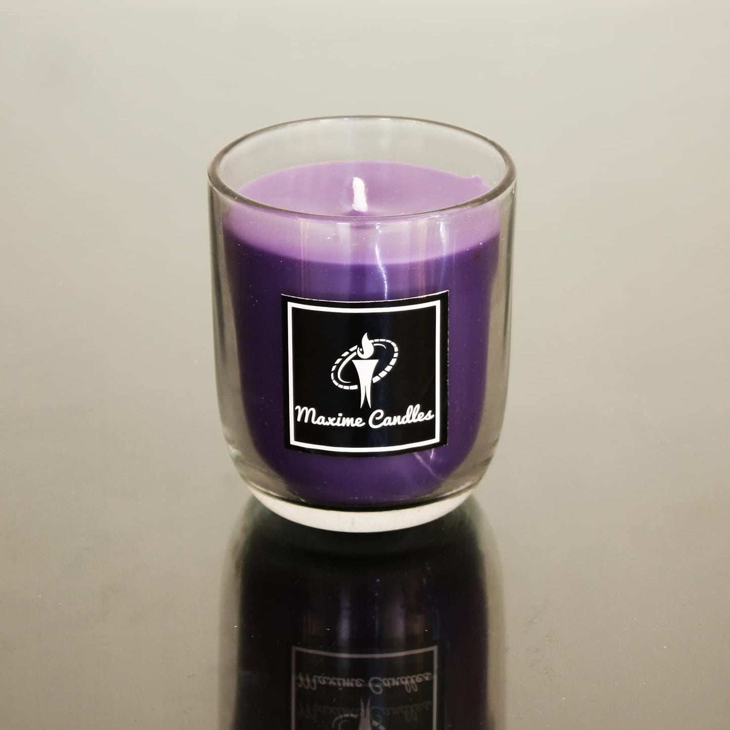 Lavender Fragranced U Shaped Glass Jar Scented Candle