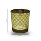 Tealight Candle Holder - Gold Moroccan Pattern