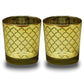 Tealight Candle Holder - Gold Moroccan Pattern