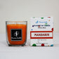 Mandarin Fragranced U Shaped Glass Jar Scented Candle