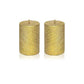Gold Tree Texture Candles - Pack of 2