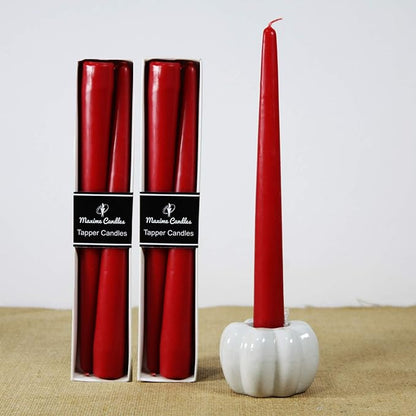 Red Taper Candles - 9"