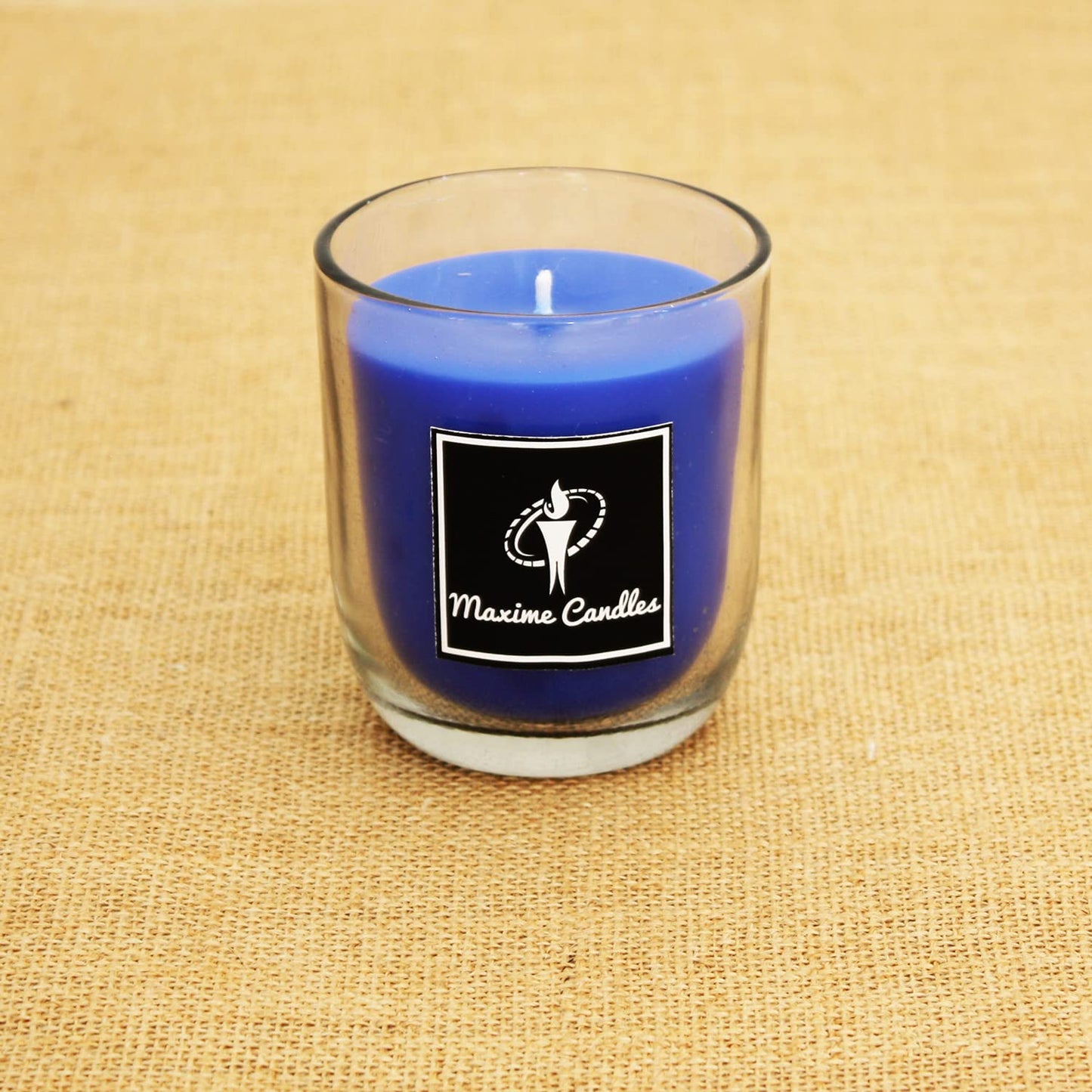 Blueberry Fragranced U Shaped Glass Jar Scented Candle