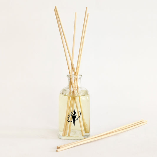 Glass Bottle Reed Diffuser with Rose Aroma Oil - GR2