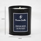 Festive Spice Fragranced Soy Wax Black Glass Jar Scented Candle