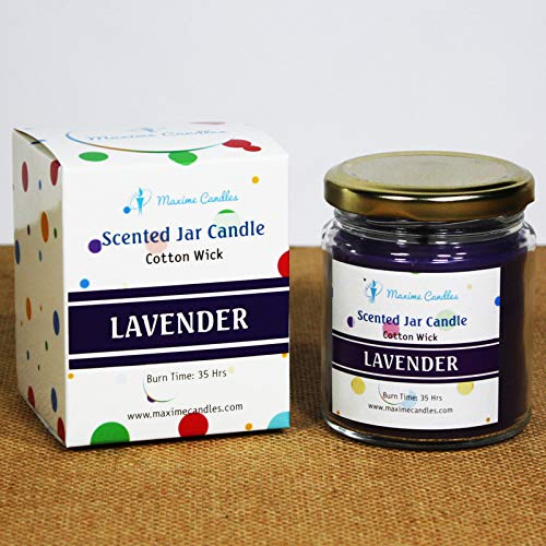 Lavender Fragranced Glass Jar Scented Candle