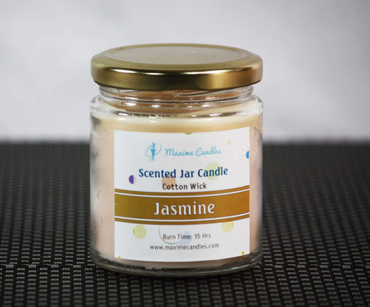Jasmine Fragranced Glass Jar Scented Candle