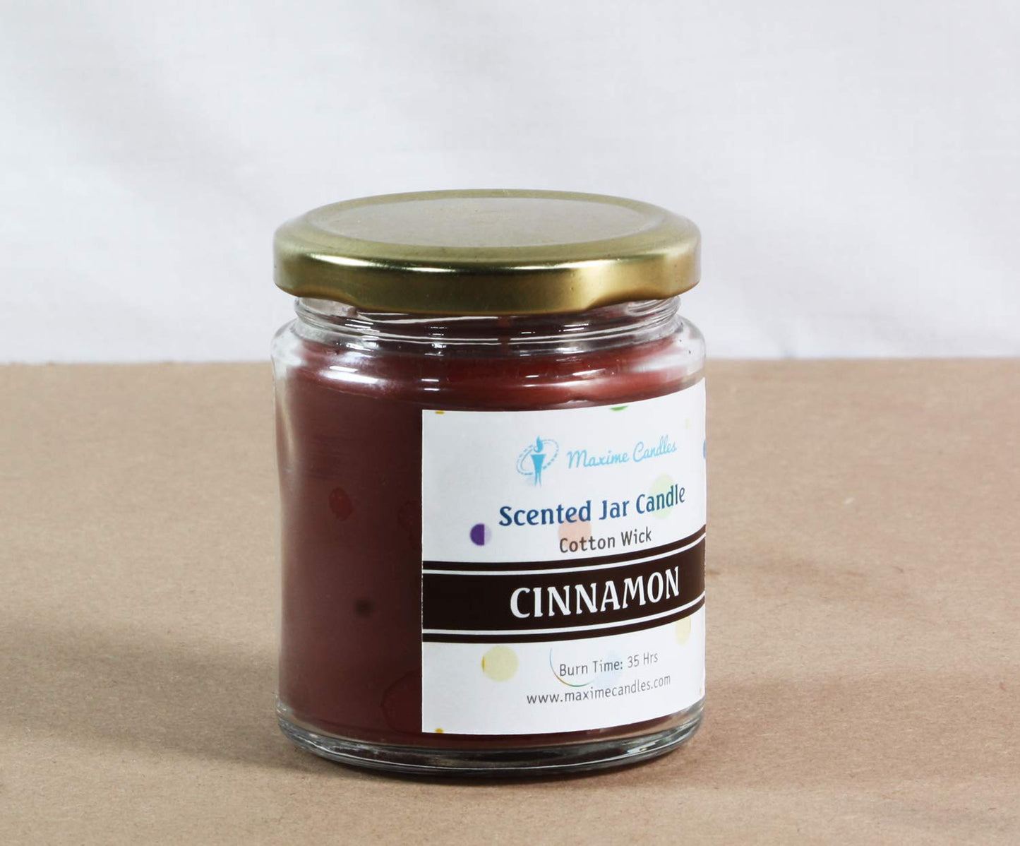 Cinnamon Fragranced Glass Jar Scented Candle