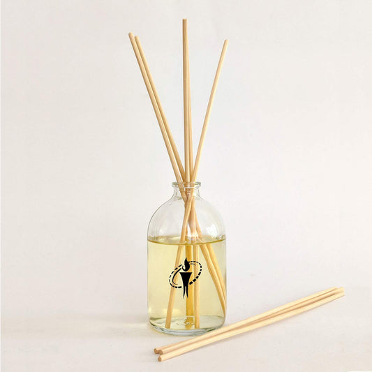 Glass Bottle Reed Diffuser with LemonGrass Aroma Oil - GR1