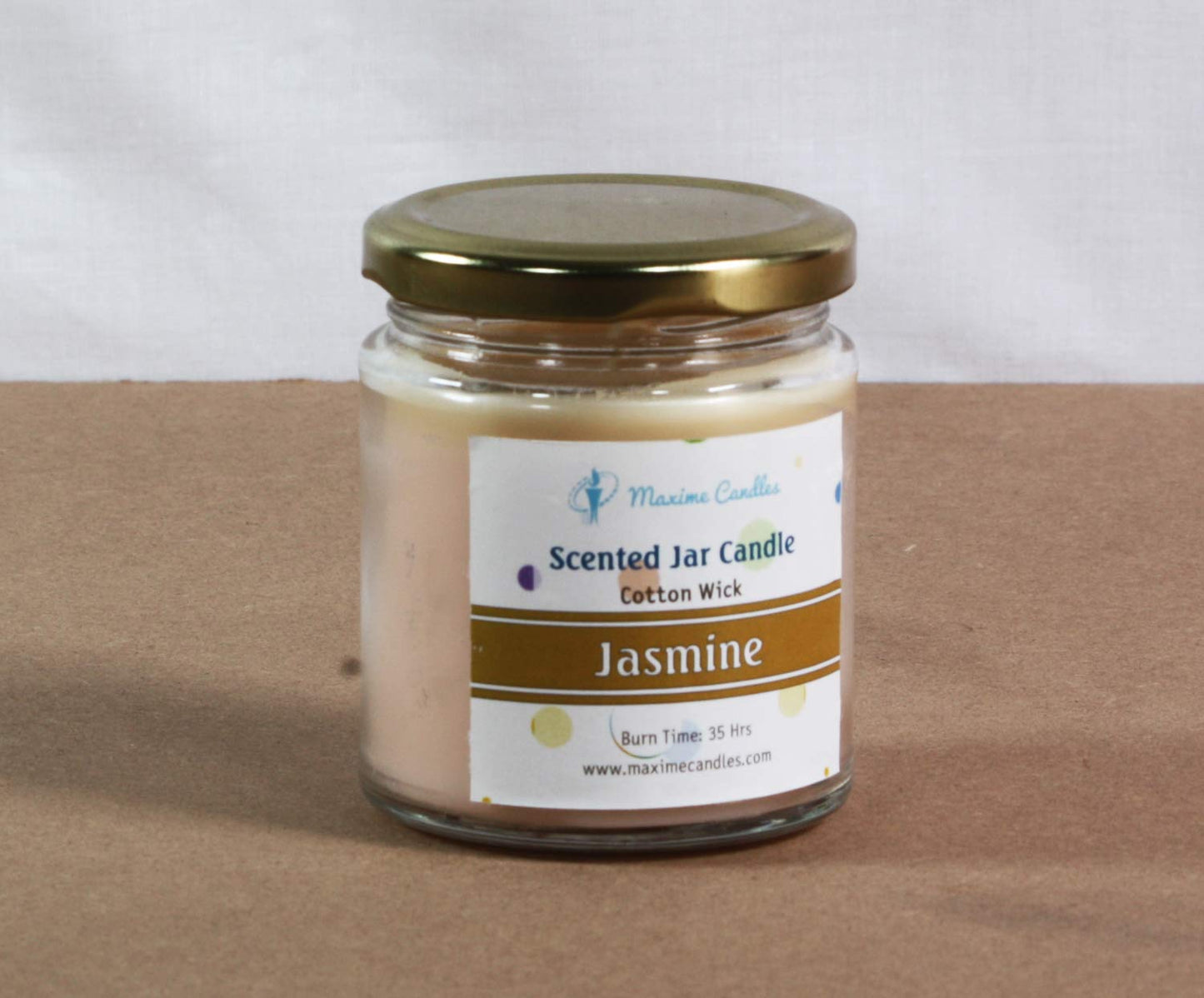 Jasmine Fragranced Glass Jar Scented Candle