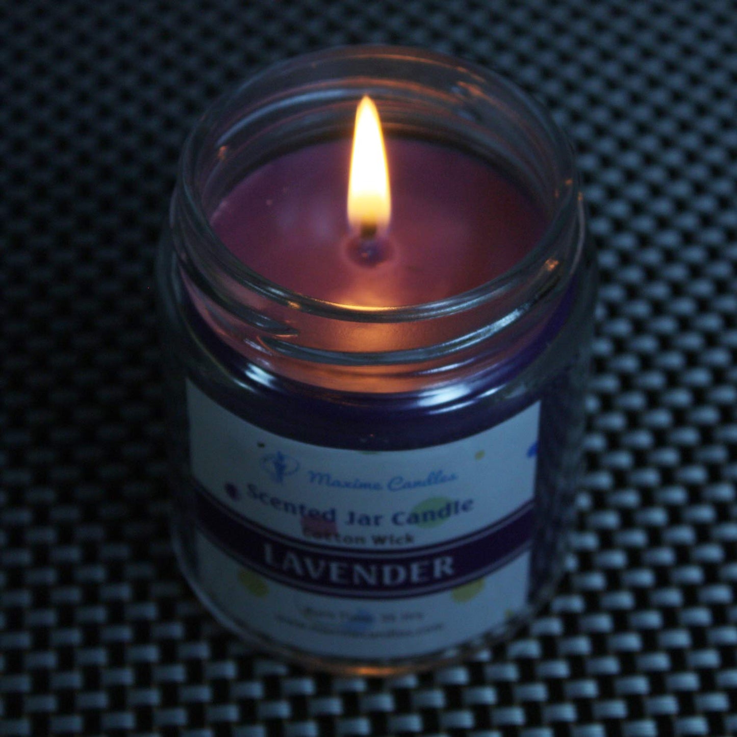 Lavender Fragranced Glass Jar Scented Candle