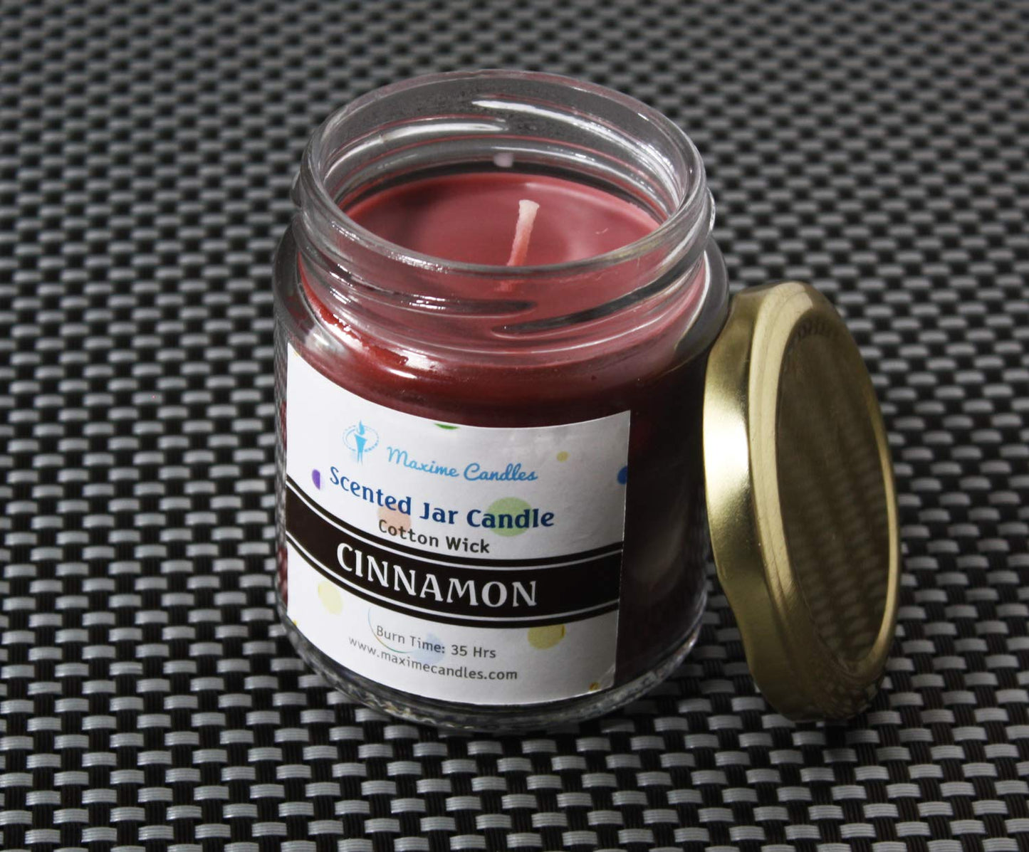 Cinnamon Fragranced Glass Jar Scented Candle