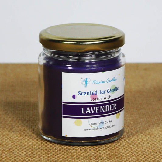 Lavender Fragranced Glass Jar Scented Candle