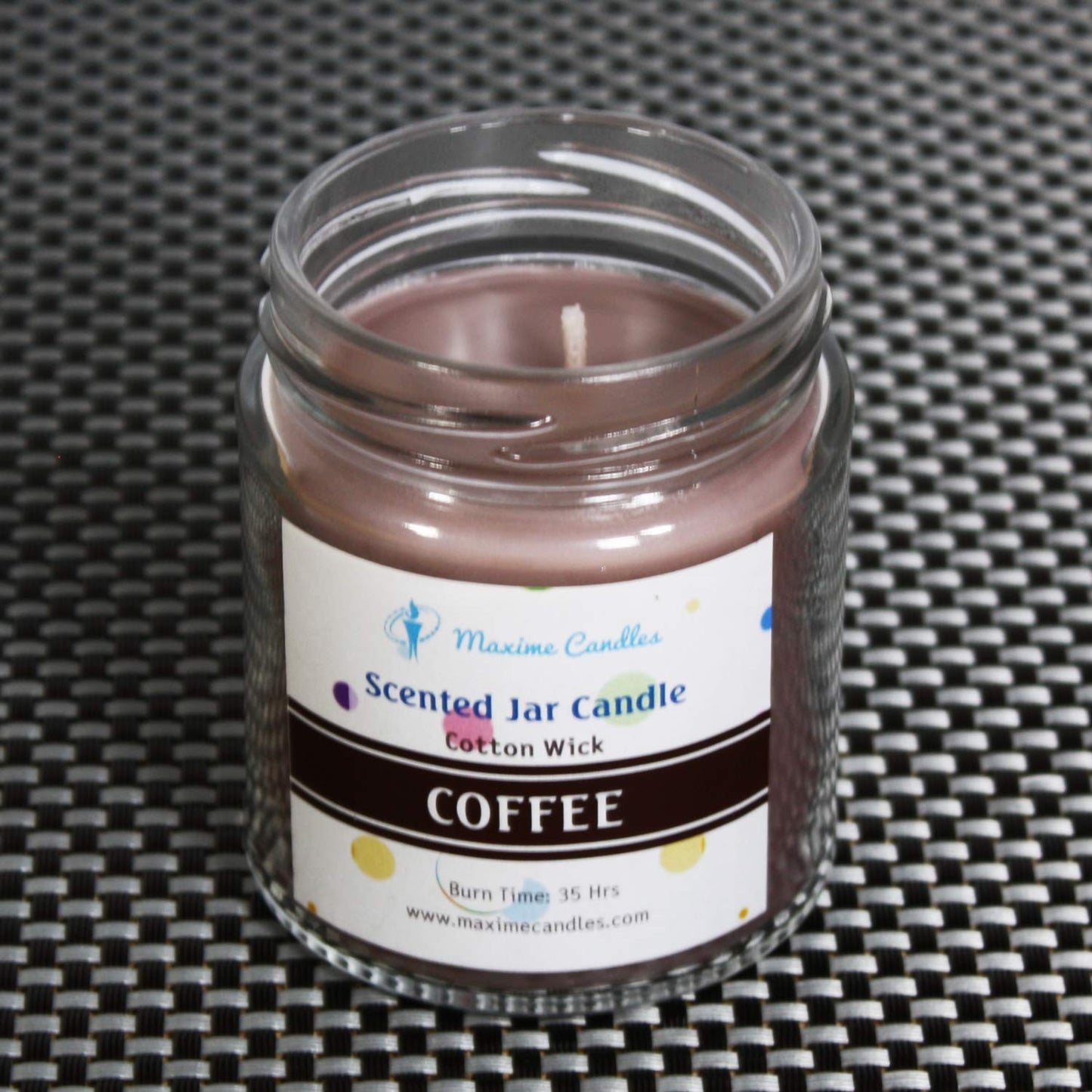 Coffee fragranced Glass Jar Scented Candle